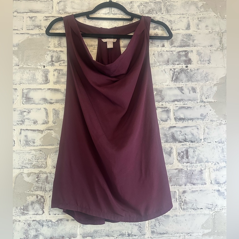 Banana Republic | Burgundy Cowl Neck Sleeveless Top